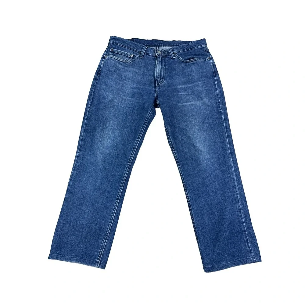 Levi's 511 Jeans Mens 34x30 Blue Denim Slim Fit Hemmed To 25 Medium Wash